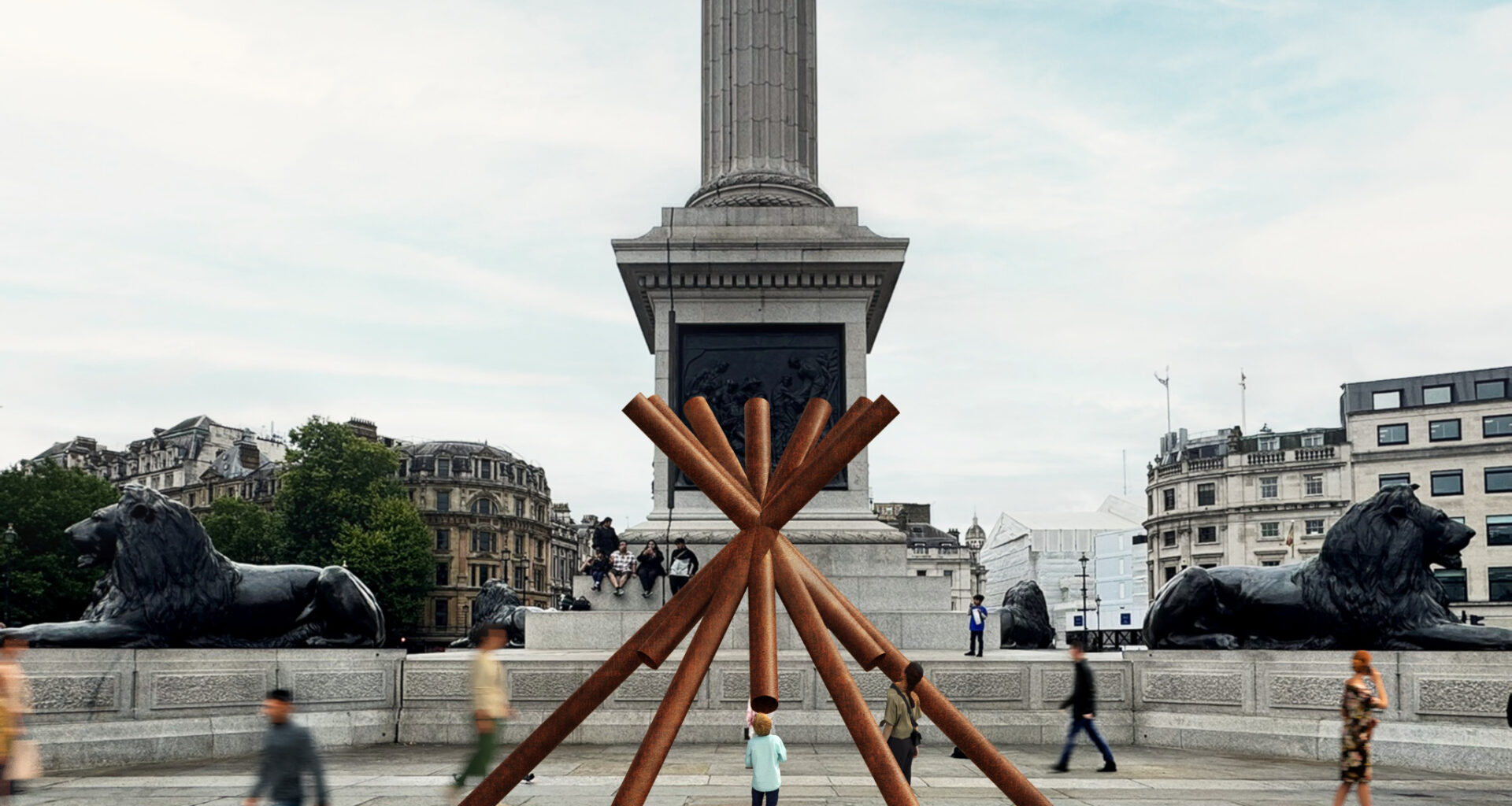 Installation in Trafalgar square