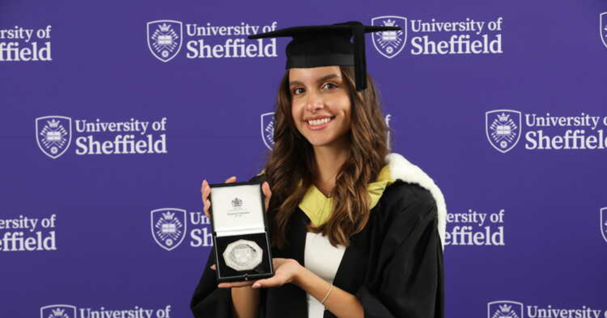 'Outstanding' international student awarded Chancellor's Medal at University of Sheffield