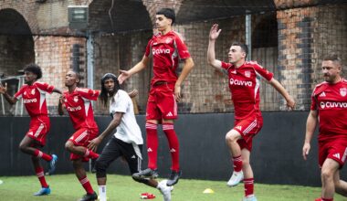 Inside England's training session ahead of the Homeless World Cup