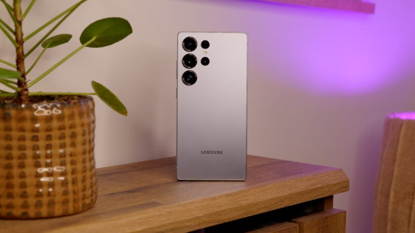 Galaxy S25 Ultra - back - standing upright