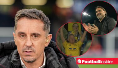 'Thankfully, I'm not...' - Sky Sports studio erupts at Gary Neville's joke about Leeds fans