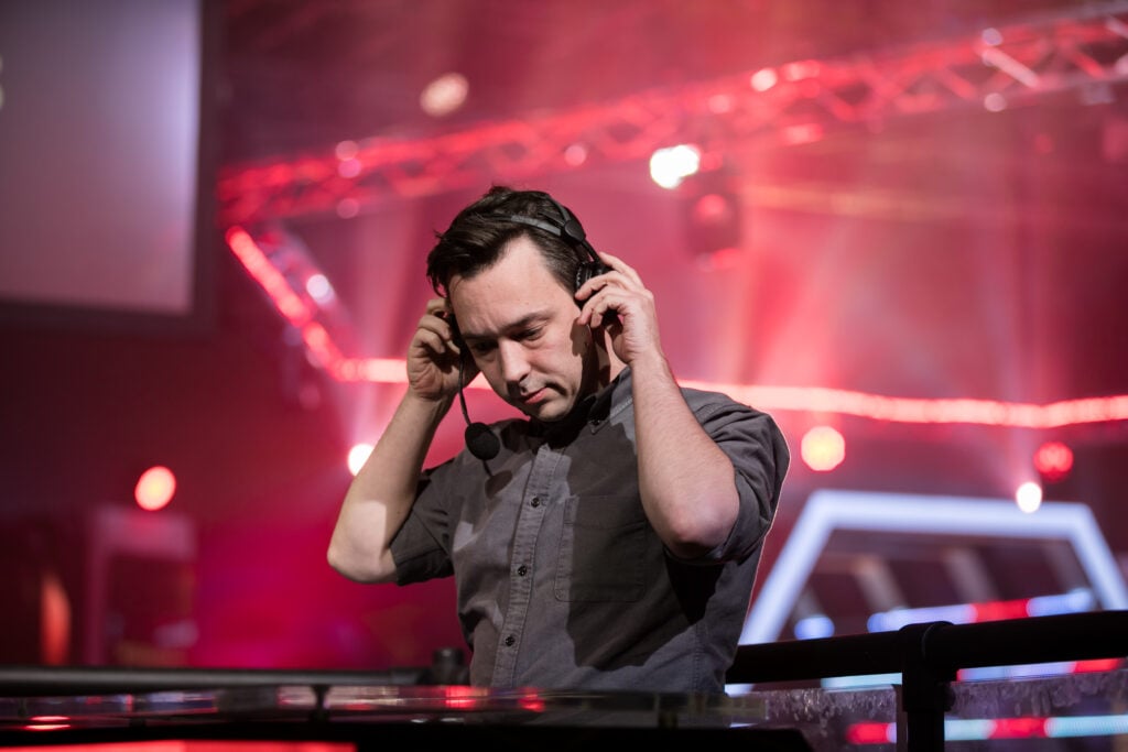 Alex Jacques at the 2020 F1 Esports Pro Series Grand Final