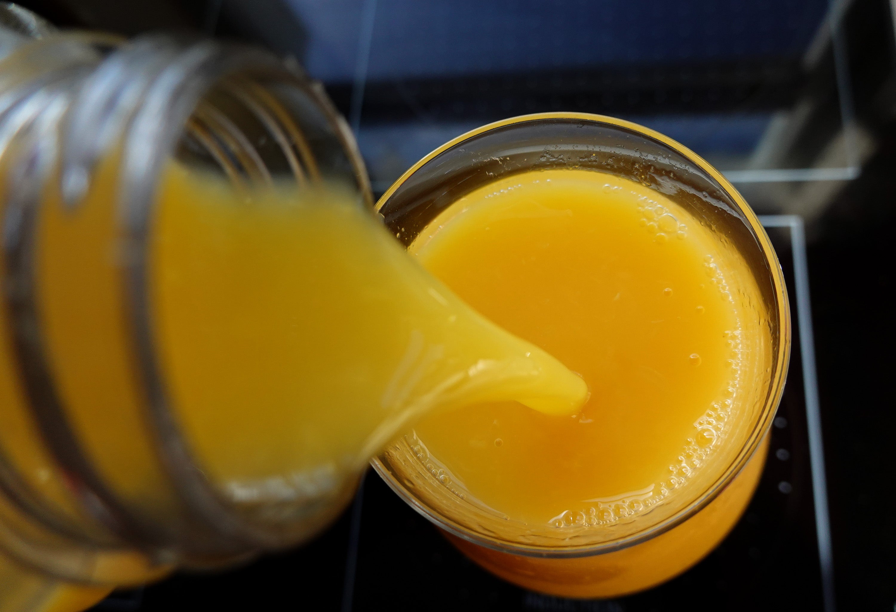 The recipe includes half a cup of orange juice