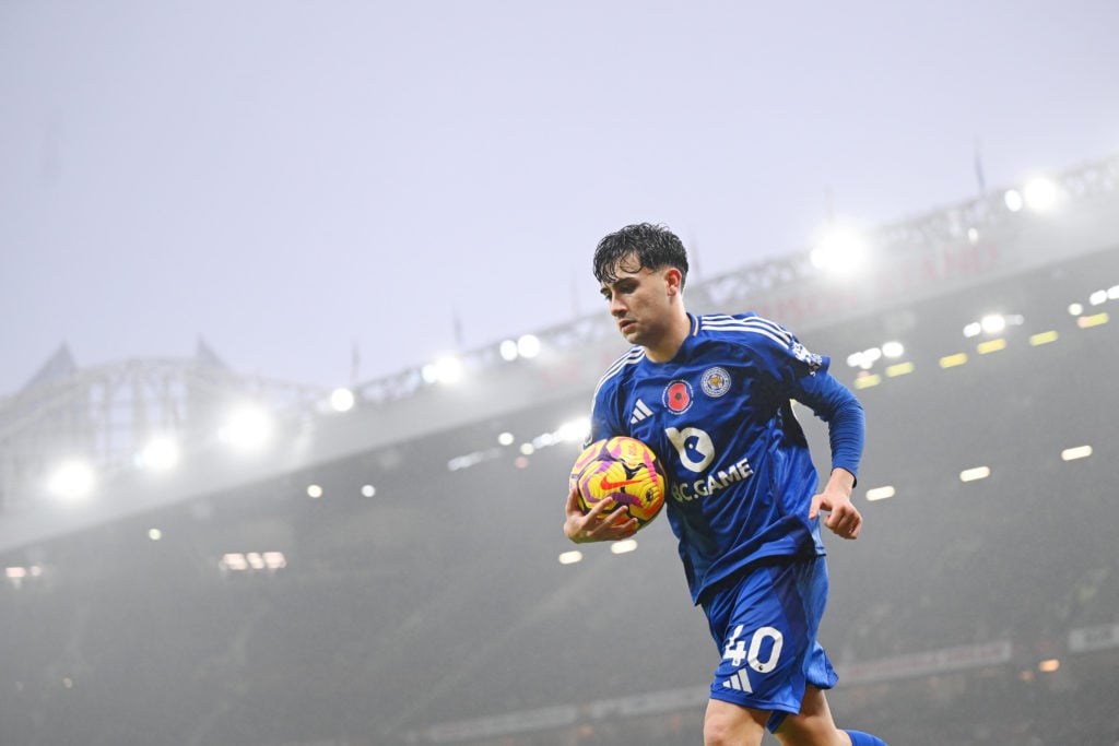 Facundo Buonanotte during Manchester United vs Leicester City in the Premier League