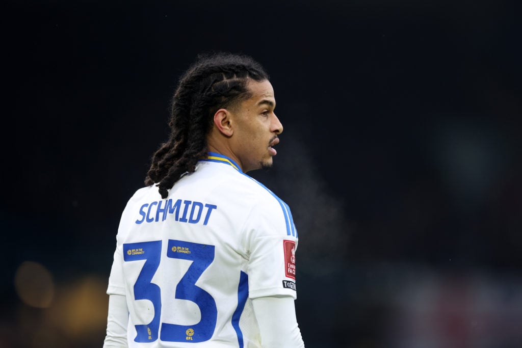 Isaac Schmidt during FA Cup clash between Leeds United and Millwall.