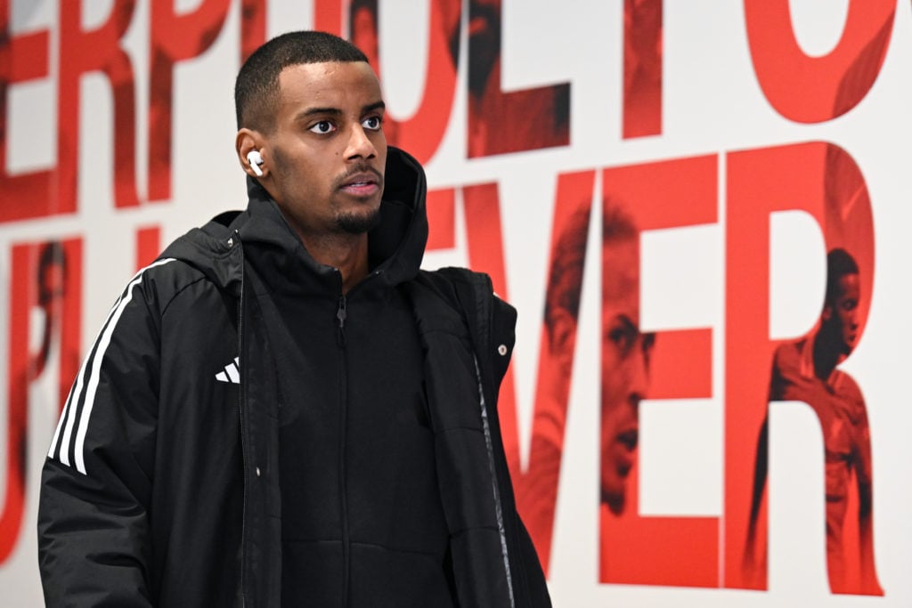 Newcastle United striker Alexander Isak enters Anfield ahead of Premier League match against Liverpool