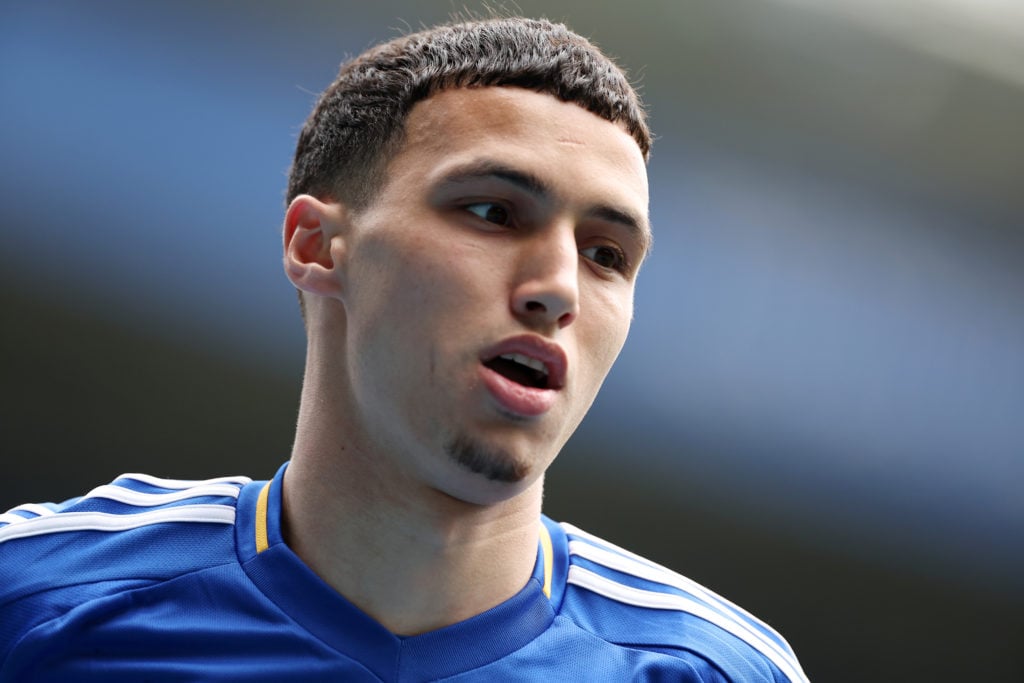 Bilal El Khannouss of Leicester City.