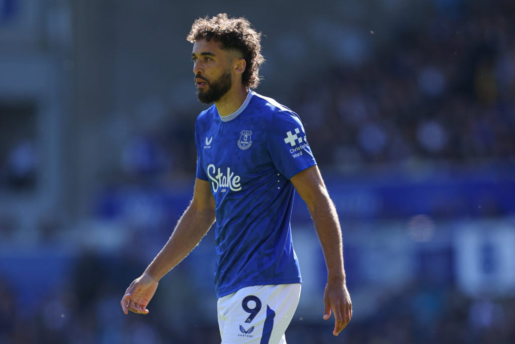 Dominic Calvert-Lewin playing for Everton.