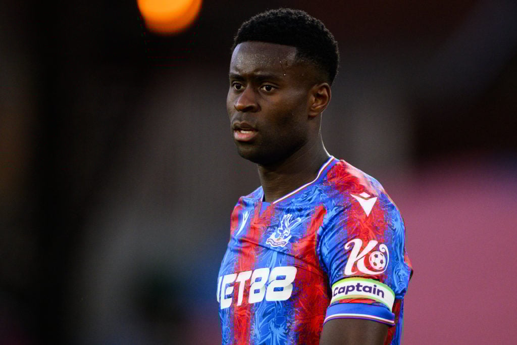 Marc Guehi in action for Crystal Palace vs Nottingham Forest.
