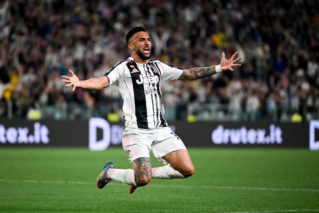 Juventus' Nico Gonzalez celebrates