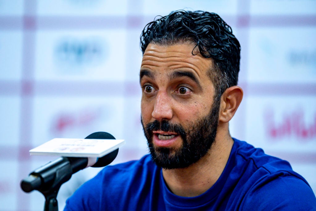 Manchester United during a press conference in Hong Kong