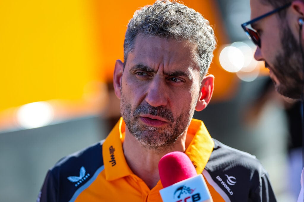 Andrea Stella of McLaren at the 2025 Austrian Grand Prix