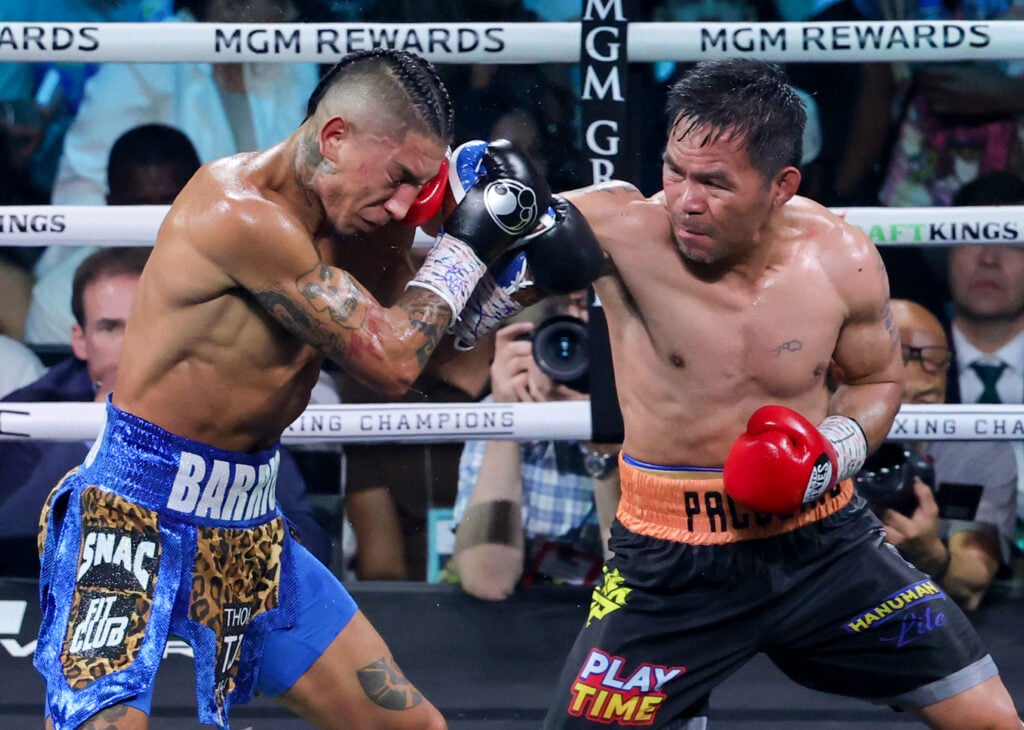 Manny Pacquiao fighting Mario Barrios