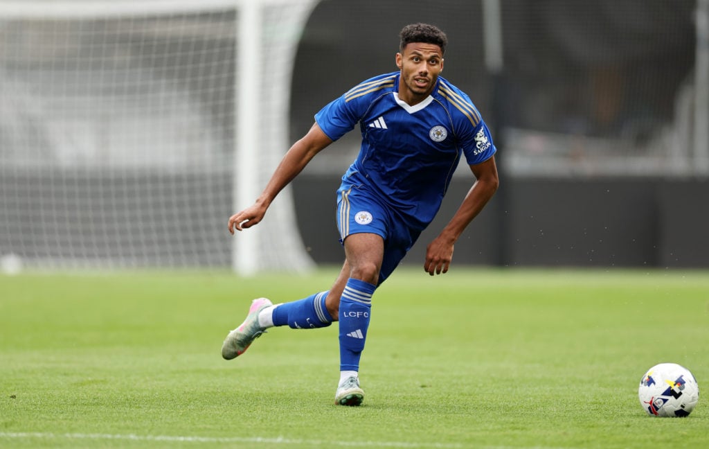 James Justin in action during FC Koln v Leicester City: Pre-Season Friendly