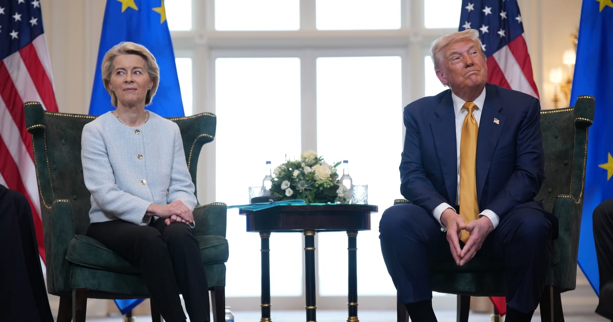 Trump deal threatens EU’s image as champion of rules-based trade – POLITICO