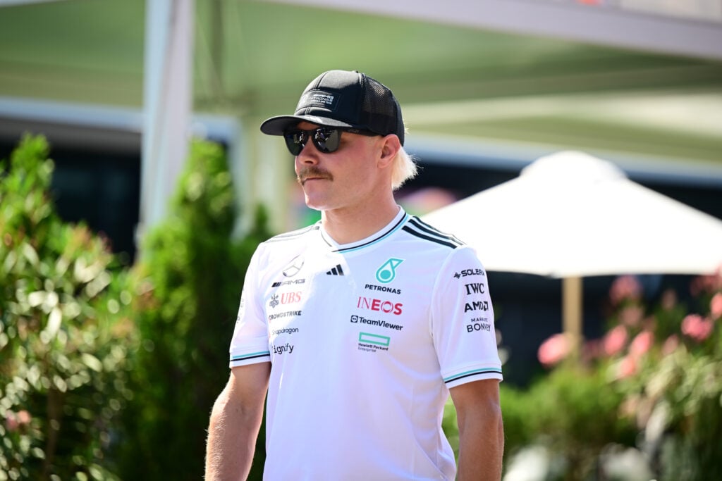 Mercedes reserve driver Valtteri Bottas at the 2025 Hungarian Grand Prix
