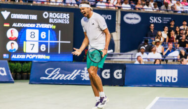 Alexander Zverev shares what he told himself after losing the first set to Alexei Popyrin at the Canadian Open