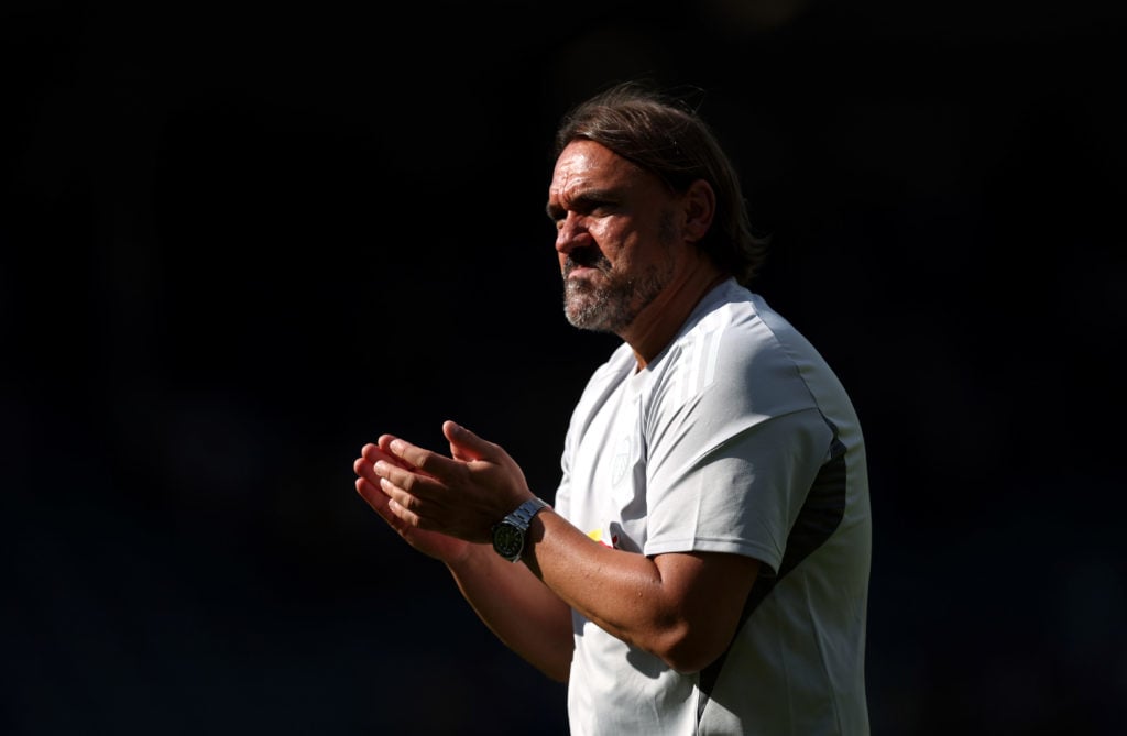 Daniel Farke during Leeds' clash against Villarreal.