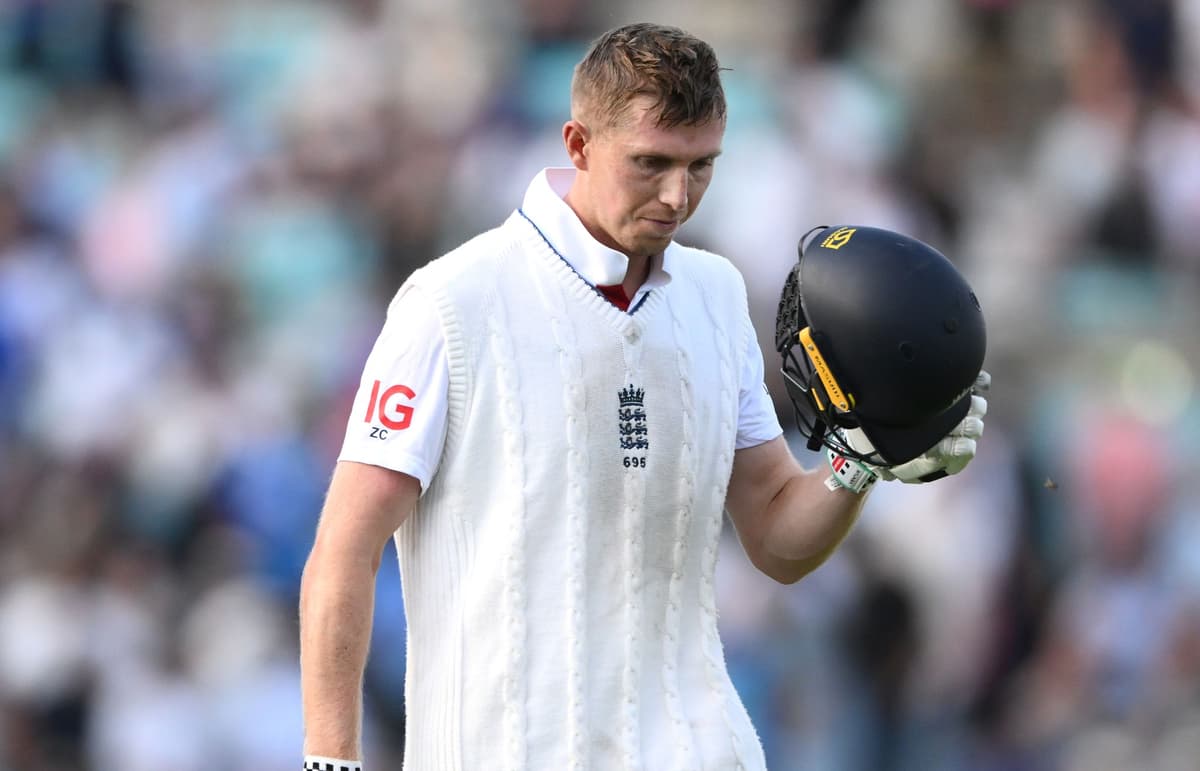Zak Crawley falls to last ball of day three with England set 374 to win fifth Test