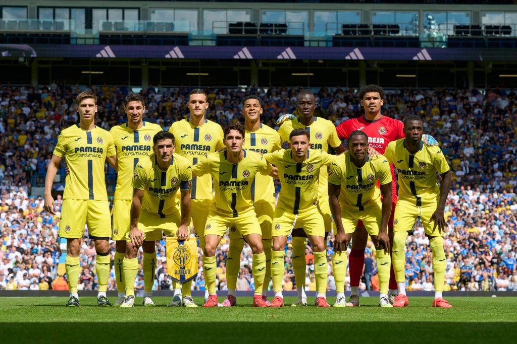 The Villarreal side ahead of a friendly against Leeds at Elland Road.