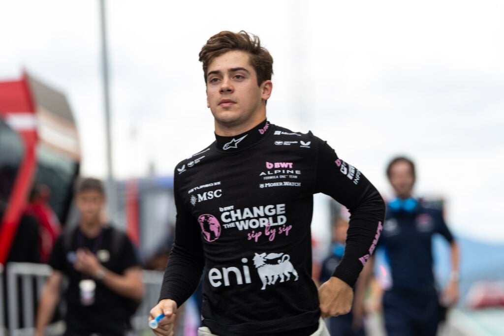 Alpine driver Franco Colapinto at the 2025 Formula 1 Hungarian Grand Prix