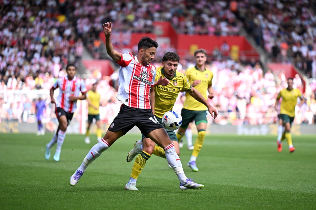 Yukinawa Sugawara in action for Southampton.