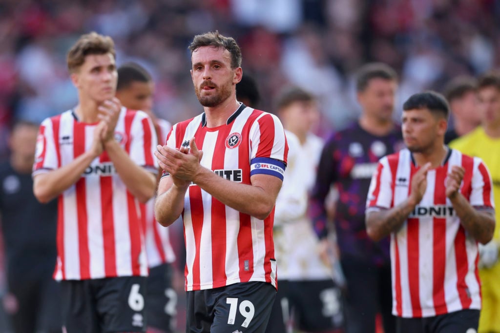 Jack Robinson of Sheffield United applauds