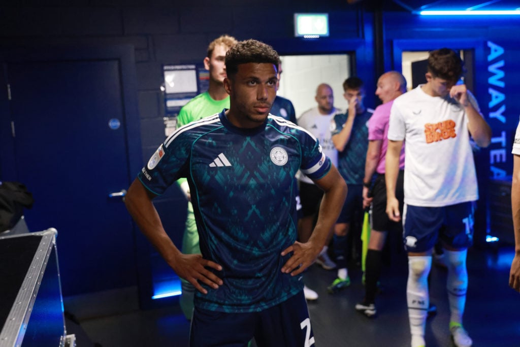 James Justin ahead of Leicester's clash against Preston.