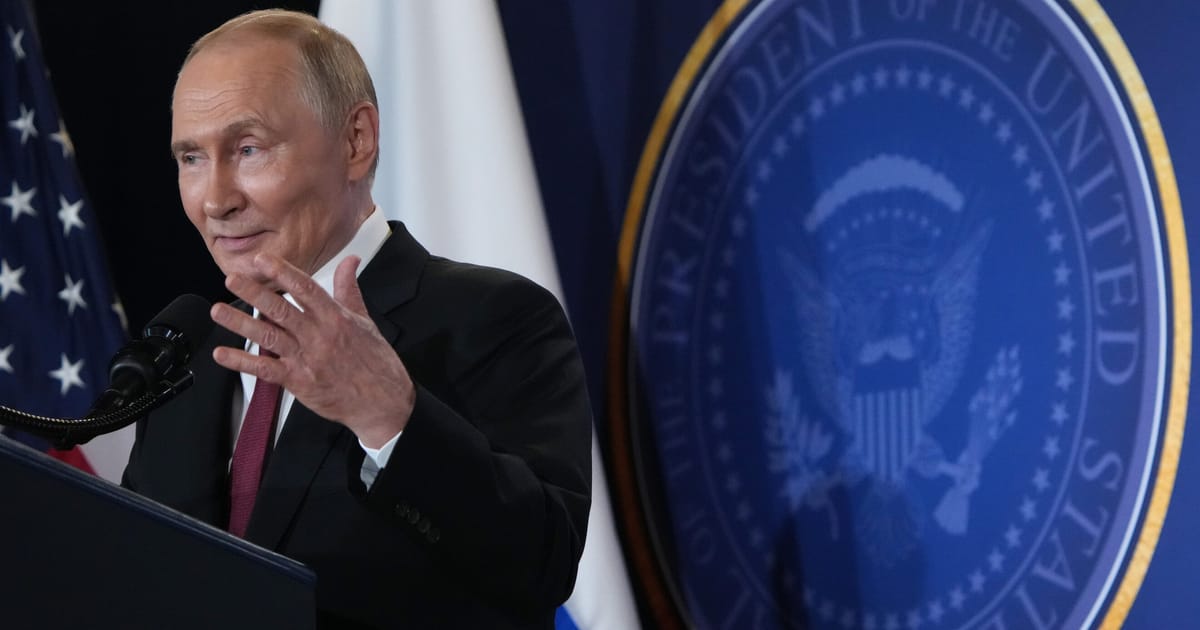 Czech minister slams Putin’s ‘nonsense’ Ukraine remarks in Trump briefing – POLITICO