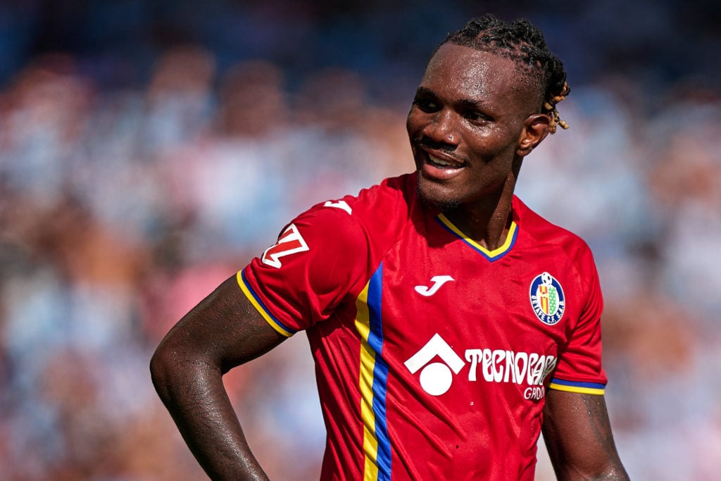 Christantus Uche in action during RC Celta de Vigo v Getafe CF - LaLiga EA Sports
