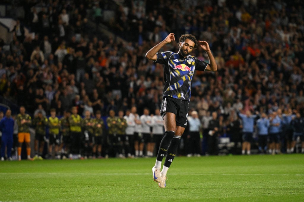 Dominic Calvert-Lewin looks dejected after missing a penalty.