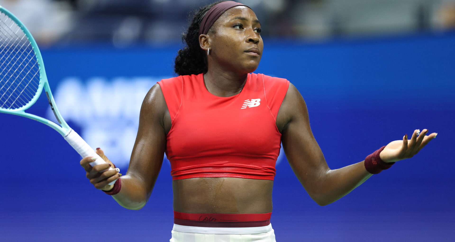 Coco Gauff told she already looks ‘concerned and sad’ after her first-round US Open win, ‘I felt for her’