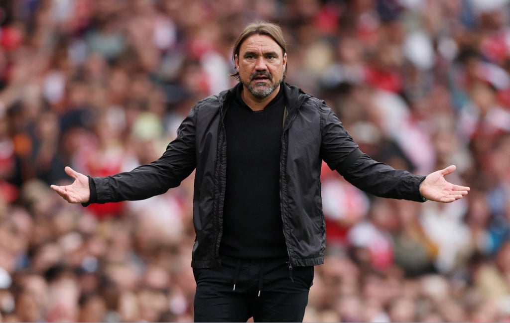 Daniel Farke during Arsenal v Leeds United - Premier League