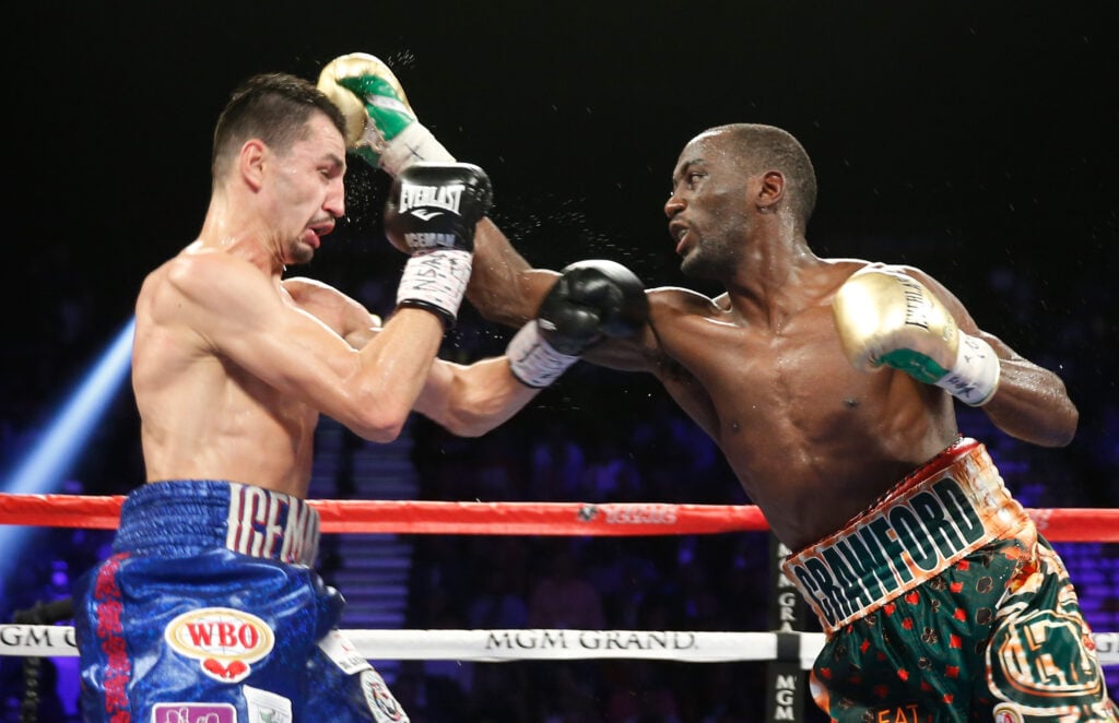 Terence Crawford boxing Viktor Postol