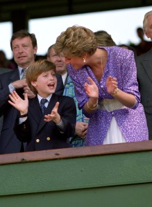 The Princess of Wales and Prince William stand and applaud in the Royal Box on Centre Court at Wimbledon, as Steffi Graf wins the Women's Singles Championship.   (Photo by Rebecca Naden - PA Images/PA Images via Getty Images)