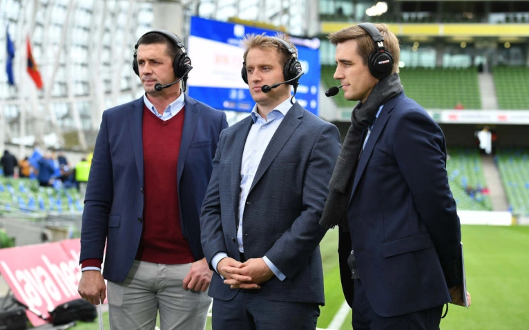 Alan Quinlan, Luke Fitzgerald and Alex Payne