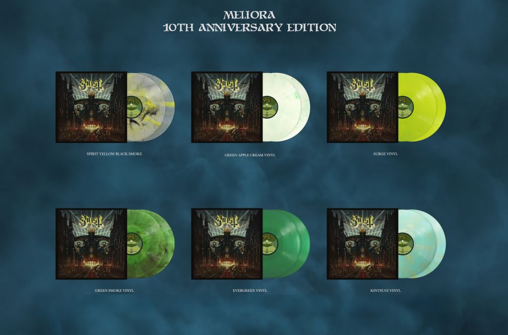 GHOST Announces 10th-Anniversary Limited-Edition Vinyl Variants For "Meliora" Album