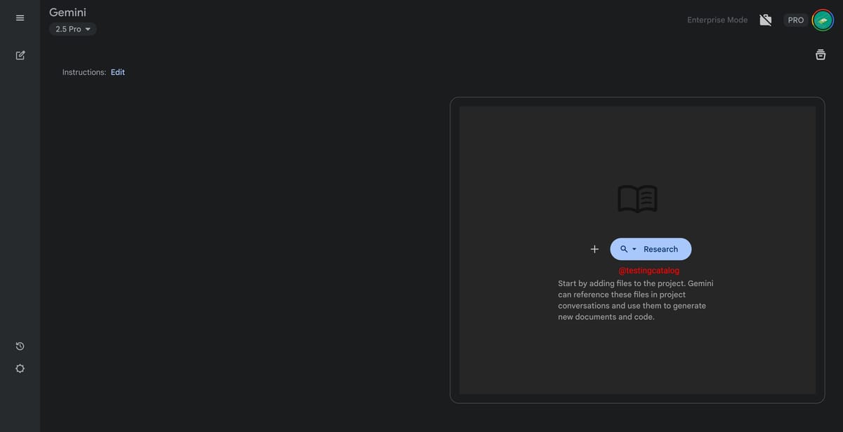 Google develops Projects feature for Gemini