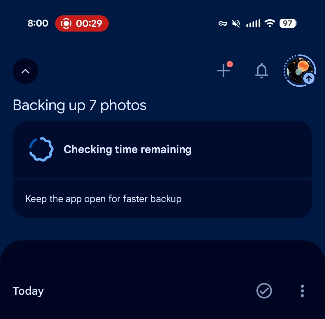 Google Photos Backup redesign