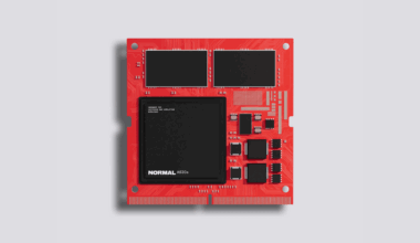 Normal Computing's rendering image of an ASIC