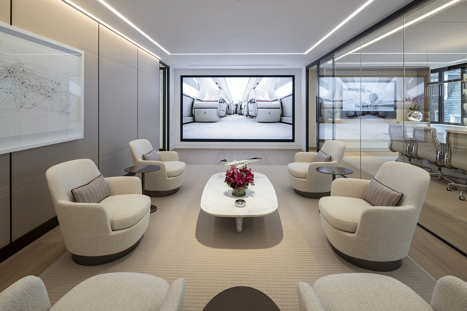 Step into Gulfstream’s revamped design centre, a mile-high hands-on showroom in Mayfair