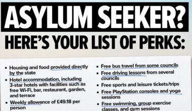 Leaked messages reveal internal Tory row over asylum perks tweet