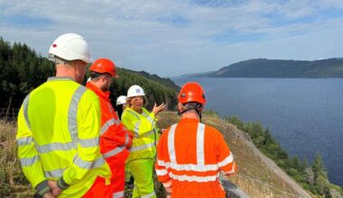 Scotland transport minister Fiona Hyslop visits A82 project to prevent rock falls