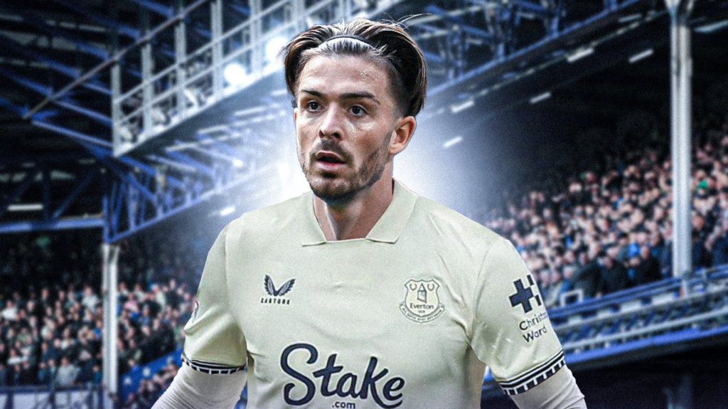 Jack Grealish in an Everton shirt