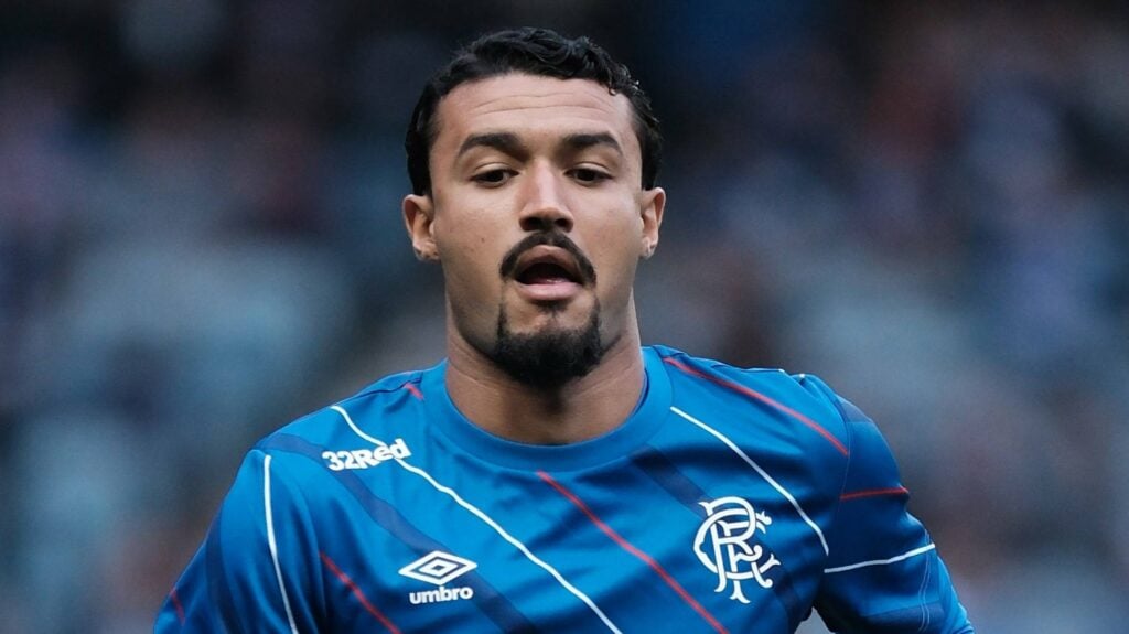 Jefte in Rangers training gear