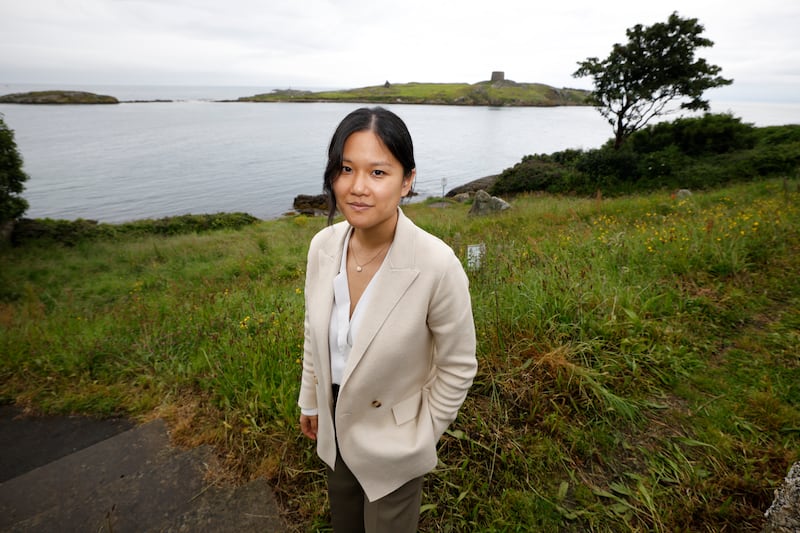 Karen Hao in Dublin during the Dalkey book festival.  Photograph: Nick Bradshaw