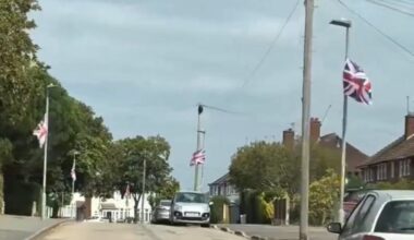 Authorities in England work to remove union flags erected on lampposts – The Irish News