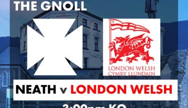 UP NEXT: NEATH v LONDON WELSH ⚫️🏉