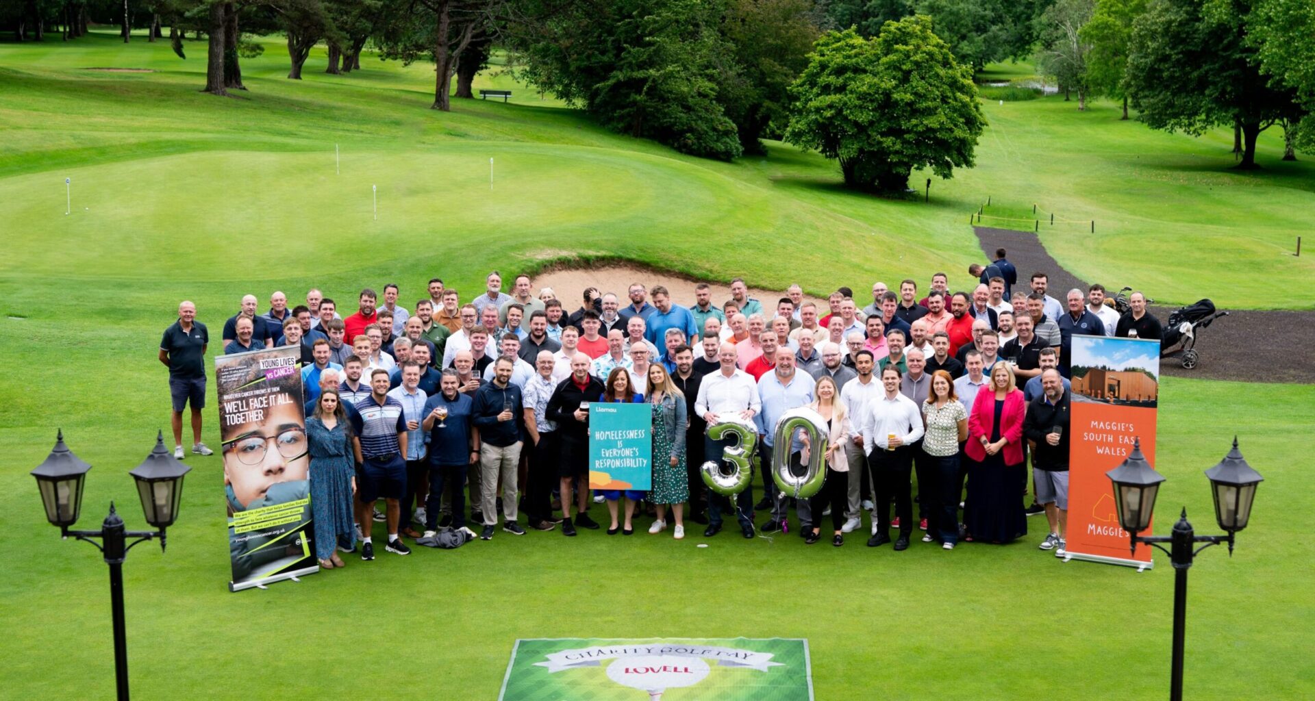 Housing developer tees off for 30th time to raise £14,550 for Welsh charities