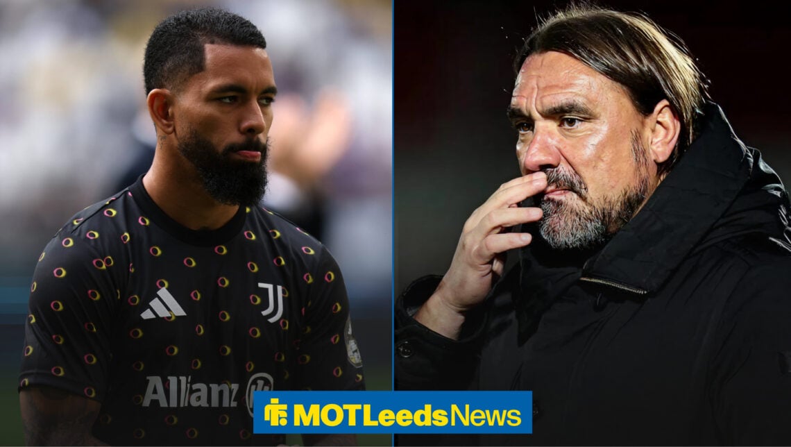 Leeds United manager Daniel Farke and Juventus midfielder Doulas Luiz